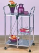 Сервировочная тележка Wenko Sunny Silver складная 35,5 x 8,5 x 27 см, металл, хром, пластик - изображение 9