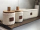 Набор корзин с крышками ZHDANOVA BAGS&HOME молочный для ватных дисков и палочек - изображение 3