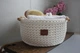Круглий кошик для зберігання ZHDANOVA BAGS&HOME з ручками молочний - зображення 5