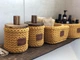 Набор корзин с крышками ZHDANOVA BAGS&HOME горчичный для ватных дисков и палочек - изображение 4