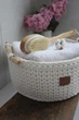 Круглий кошик для зберігання ZHDANOVA BAGS&HOME з ручками молочний - зображення 6