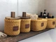 Набор корзин с крышками ZHDANOVA BAGS&HOME горчичный для ватных дисков и палочек - изображение 5