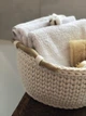 Круглий кошик для зберігання ZHDANOVA BAGS&HOME з ручками молочний - зображення 8