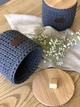 Кошик для зберігання ZHDANOVA BAGS&HOME круглий сірий з кришкою - зображення 8