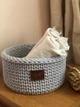 Корзина для хранения ZHDANOVA BAGS&HOME круглая светло-серая 01 - изображение 4