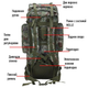 Рюкзак тактический Storm Solo 65л; 72х32х22см. MOLLE. Рюкзак-баул Штурм a-21-wood. - изображение 5