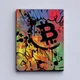 Картина Холстович Bitcoin graffiti 90x120 см. Інтер'єрна картина для офісу, вітальні, спальні, подарунок босу - зображення 5