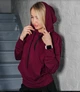 Спортивный костюм женский демисезонный худи и штаны ATEX 0022 XL (50) Бордовый c черным (AT-0022/9 E) - изображение 2