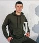 Худи мужской демисезонный с капюшоном ATEX 0024 XL (50) Хаки (AT-0024/4 E) - изображение 1