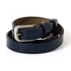Темно-синій шкіряний жіночий вузький ремінь Belts ширина 2 см RGND-7176 - зображення 1