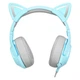 Игровые наушники Onikuma K9 с микрофоном и LED RGB подсветкой кошачьи ушки проводные Green - изображение 6