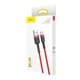 Кабель для заряджання Baseus Cafule Cable нейлоновий USB-micro USB QC 3.0 2.4 A 1M Red (YM0722) - зображення 10