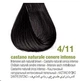 Краска для волос Bbcos Keratin Color 4/11 каштановый натуральный интенсивный пепельный 100 мл (8051566447619) - изображение 2