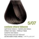 Краска для волос Bbcos Keratin Color 5/07 каштановый светлый табачный 100 мл (8051566443345) - изображение 2