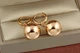 Сережки Xuping Jewelry кульки 2.8 см золотисті - зображення 2
