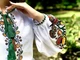 Вышиванка украинская женская крестиком - Казацкий Божник, рукав - Бохо, ткань - качественный Хлопок 100%, цвет: Белая, Boho Green размер евро 34 - изображение 4
