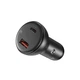 Автомобільний зарядний пристрій Baseus 2USB Digital Display (4.8A) + Mini Cable Type-C to Type-C (TZCCBX-C0G) Black - зображення 1