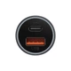 Автомобильное зарядное устройство Baseus Golden Contactor Max Dual Fast Charger U+C 60W (CGJM000113) Dark Gray - изображение 2