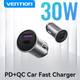 Автомобільний зарядний пристрій Vention (Power Delivery Port + QC4.0) (30W)|Silver (FFFH0) - зображення 2