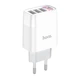 Зарядний пристрій HOCO Easy charge digital display charger (3USB, 3.4A). White - зображення 3