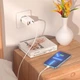 Сетевое зарядное устройство с кабелем USB на Lightning HOCO Easy charge digital display (3USB, 3.4A). White - изображение 6
