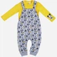 Полукомбинезон со свитшотом Mickey Mouse Disney 68-74 см (6-9 мес) MC18337 Бело-желтый 8691109924230 - изображение 1