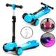 Самокат з турбіною Scooter зі світловим та димовим ефектом Синій 6900066350900 - зображення 1