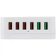Мультизарядная док-станция на 6 USB портов с беспроводной зарядкой Addap MCS-E6, QC3.0, 75W - изображение 4