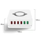 Мультизарядная док-станция на 6 USB портов с беспроводной зарядкой Addap MCS-E6, QC3.0, 75W - изображение 5