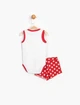 Комплект (боди, шорты) Minnie Mouse Disney 9-12 месяцев (74-80 см) разноцветный MN15631 - изображение 2