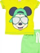 Комплект (футболка, шорти) Mickey Mouse 86-92 см (18-24 міс) Disney MC17271 Жовто-салатовий 8691109875402 - зображення 3