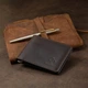 Кожаный мужской зажим для денег GRANDE PELLE 11543 Коричневый - изображение 5