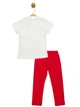 Комплект (футболка, штаны) Minni Mouse 110 см (5 лет) Disney MN18067 Бело-красный 8691109891440 - изображение 2