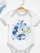 Комплект боди Mickey Mouse 6-9 мес (68-74 см) Disney (лицензированный) Cimpa 2 шт белый голубой MC13887 - изображение 3