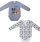 Боди 2 шт Mickey Mouse Disney 56-62 см (0-3 мес) MC18313 Бело-серый 8691109923639 - изображение 1