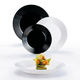 Сервіз столовий LUMINARC HARENA BLACK&WHITE 18 предметів (N1518) - изображение 1