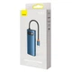 USB-хаб (концентратор) Baseus Metal Gleam Series 6-in-1 (Type-C to USB3.0*3, 4K HDMI, RJ45, Type-C) Blue, синий (WKWG000003) - изображение 7