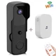 Умный дверной видеодомофон с WiFi и датчиком движения USmart VDB-01w, видеозвонок + приемник с поддержкой Tuya, Black - изображение 1