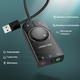 Внешняя USB звуковая карта Ugreen CM129 с регулятором громкости | Аудио-адаптер на 3 порта 3,5 мм Jack - изображение 8