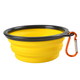 Дорожная складная силиконовая миска для собак Smart Pet, на 0,25 л, Yellow - изображение 1