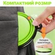 Складная походная миска в дорогу для животных iPets, с карабином, Зеленая - изображение 7