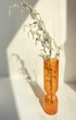Ваза стеклянная REMY-DECOR Венди оранжевая 17см - изображение 3