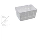 Корзина для хранения Wenko Adria Mini White, 19 х 9 х 14 см, полипропилен, металл, белая - изображение 3