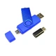 Флешка Jaster двухсторонняя 64GB OTG USB 2.0 microUSB синий - изображение 5