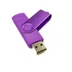 Флеш накопитель Jaster двухсторонняя 64GB OTG USB 2.0 microUSB фиолетовая - изображение 4