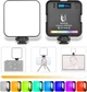 Светодиодная накамерная лампа – панель Andoer W-64 RGB | студийный заполняющий LED видео свет на штатив - изображение 4
