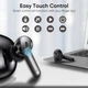 Бездротові Bluetooth навушники TWS BX15 із зарядним кейсом, сенсорами керування та індикатором заряду Чорний - зображення 7