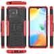 Чехол Armor для Xiaomi Redmi 10C бампер противоударный с подставкой Red - изображение 7