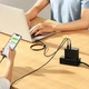Блок питания Baseus GaN5 Pro 100W Quick Charge 5.0 |1xType-C, QC/PD, 5A| + кабель USB-C 100W для MacBook/Huawei/Samsung/Asus/Google/Lenovo black - изображение 6