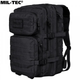 Тактический рюкзак 36 л Черный MIL-TEC Assault 36L Black с системой MOLLE Военный Рюкзак Армейский Штурмовой Водоотталкивающий - изображение 3